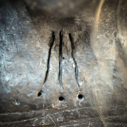 Ahnenskulptur Keramik handgeformt | Archaische Ahnenmaske Rückfluss Räucherhalter | Heidnische Kunst Altar Unikat RÄH072