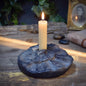 Kerzenhalter Spirale Keramik | Gedenklicht Trauerbewältigung Rituelle Wendeltreppe | Kerzenständer Hausaltar Ahnengedenken AEP011