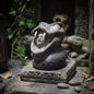 Krafttier Schlange – Schamanische Skulptur aus traditioneller Rauchbrandkunst - Art.Nr.: SKU122