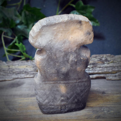 Taíno Skulptur aus Ton – Spirituelle Altarfigur & Schamanisches Kraftobjekt, Taíno Kultur Inspiration, 920g SKU308