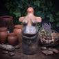 Matriarchat Skulptur Ton, Fruchtbarkeitsgöttin Figur handgemacht, Urgöttin Schwangerschaft Statue, spirituelle Altar Deko SKU281