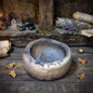 Räucherschale Allsehendes Auge Keramik | Archaisches Räuchergefäß klein mit Drittes Auge Symbol | Altar Schale für Rituale 425g RÄG098