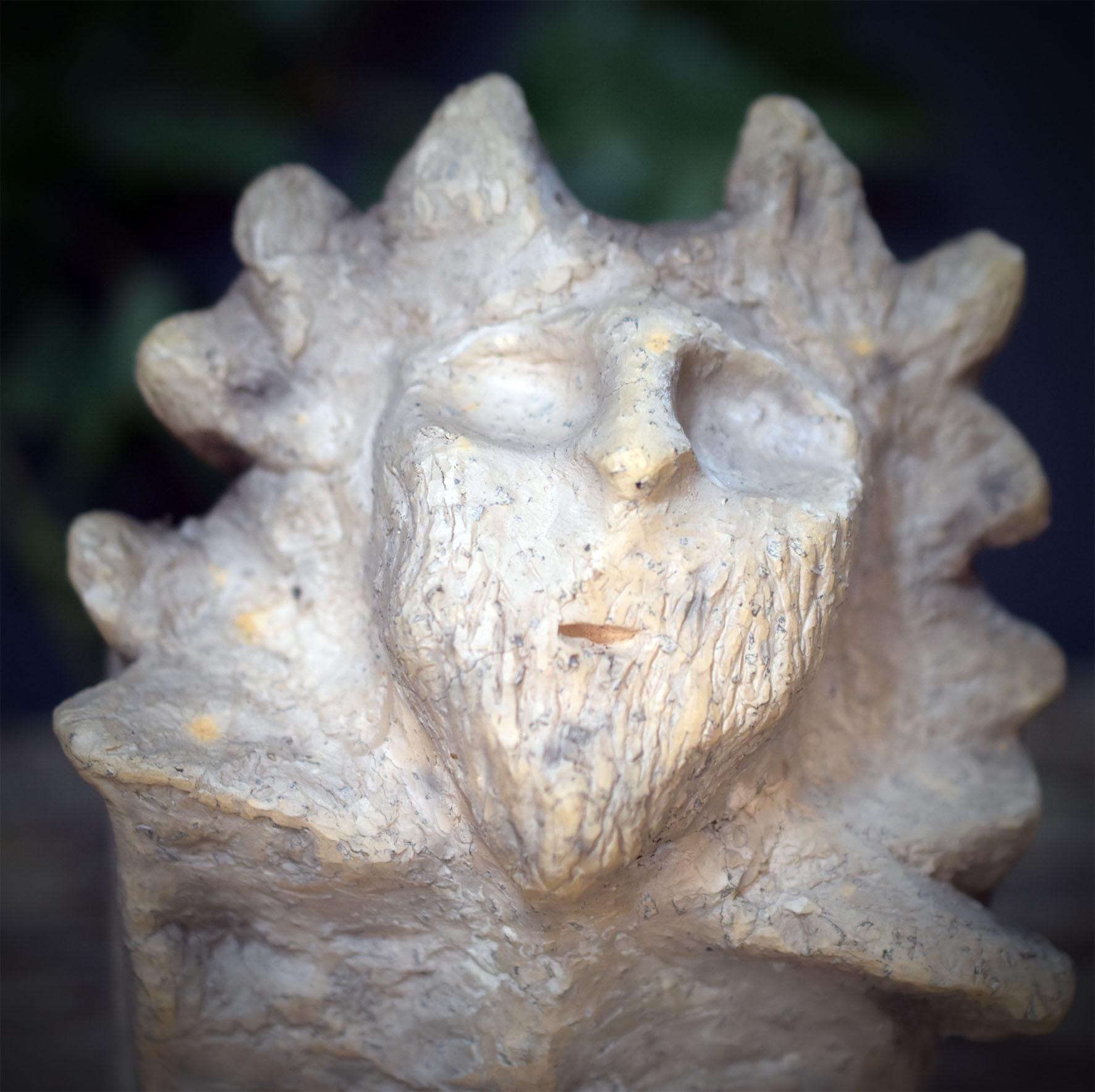 Cernunnos Skulptur Keramik | Keltischer Waldgott Gehörnter Gott Figur | Spirituelle Altar Deko Natur Pagan Wikinger Kunst 1,5kg SKU309