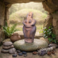 Venus von Brassempouy Skulptur, Interpretation Urgöttin Ton, archaische Frauenfigur, spirituelle Altar Deko Keramik Unikat SKU285