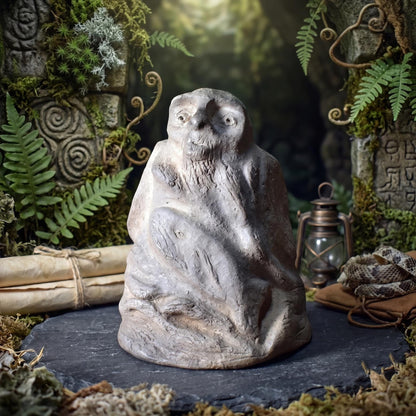Wächter des Meeres Skulptur – Spirituelle Meeresgottheit – Handgefertigte Ozean-Figur für Altar & Kraftort – Maritimes Unikat