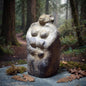 Bärenmutter – Hüterin der sanften Stärke - Skulptur aus traditionell gebranntem Ton