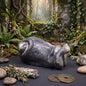 Schnecke Skulptur Ton, Figur Die Frau im Schneckenhaus, archaischer Schutzstein handgemacht, spirituelle Altar Deko SKU211