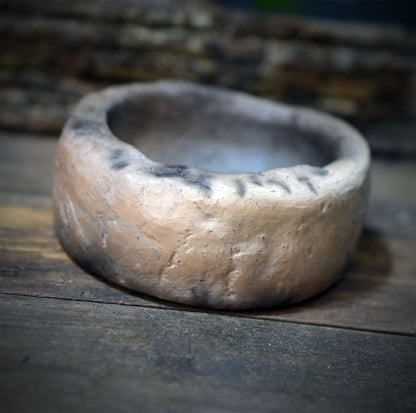 Räucherschale Allsehendes Auge Keramik | Archaisches Räuchergefäß klein mit Drittes Auge Symbol | Altar Schale für Rituale 425g RÄG098