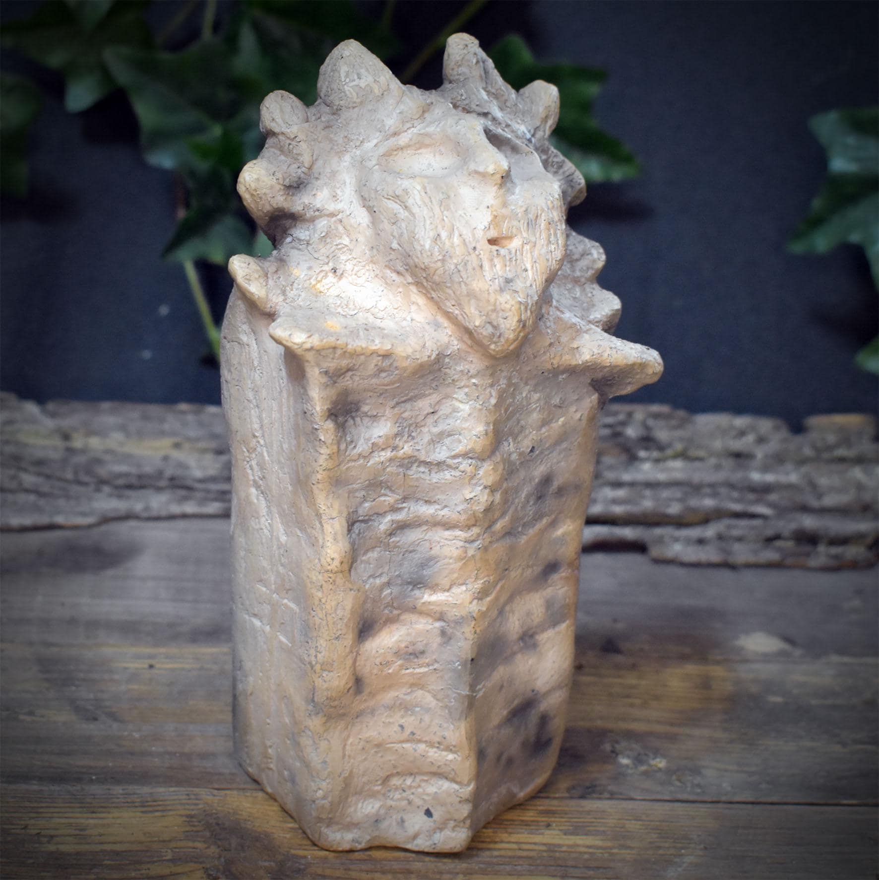 Cernunnos Skulptur Keramik | Keltischer Waldgott Gehörnter Gott Figur | Spirituelle Altar Deko Natur Pagan Wikinger Kunst 1,5kg SKU309