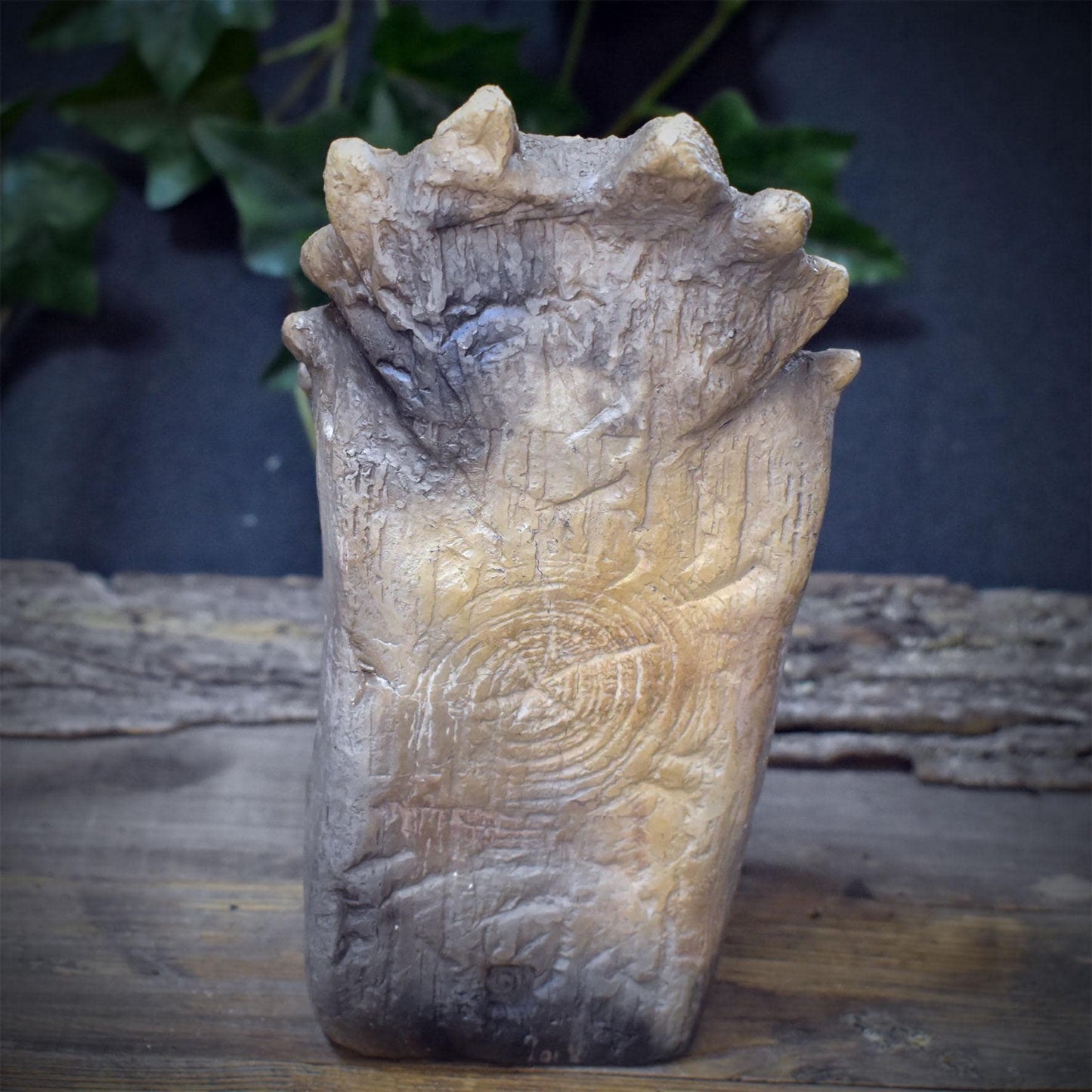 Cernunnos Skulptur Keramik | Keltischer Waldgott Gehörnter Gott Figur | Spirituelle Altar Deko Natur Pagan Wikinger Kunst 1,5kg SKU309