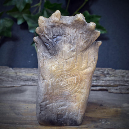 Cernunnos Skulptur Keramik | Keltischer Waldgott Gehörnter Gott Figur | Spirituelle Altar Deko Natur Pagan Wikinger Kunst 1,5kg SKU309