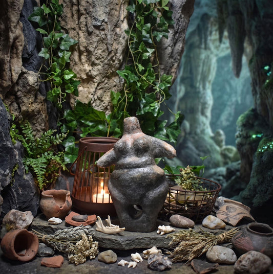 Göttin Venus Figurine Fruchtbarkeitsgöttin - Ein Symbol kraftvoller Weiblichkeit - stilvolle Dekoration - kunstvoller Talisman
