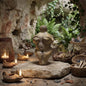 Goddess handgefertigte Skulptur Venus Fruchtbarkeitsgöttin Matriarchale Kunst aus Ton Rauchbrand Pagan primitive Kunst