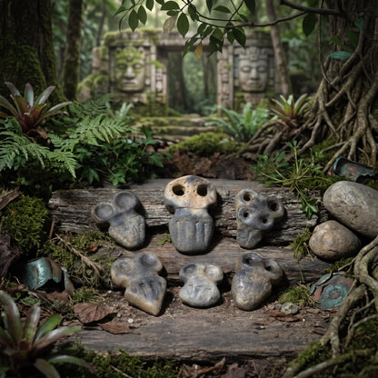 Taschenwächter – archaischer Begleiter | Eye Idol inspiriertes Keramikobjekt | Taschenbegleiter für Schutz & Achtsamkeit TWE001