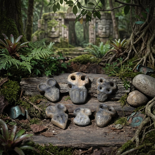Taschenwächter – archaischer Begleiter | Eye Idol inspiriertes Keramikobjekt | Taschenbegleiter für Schutz & Achtsamkeit TWE001