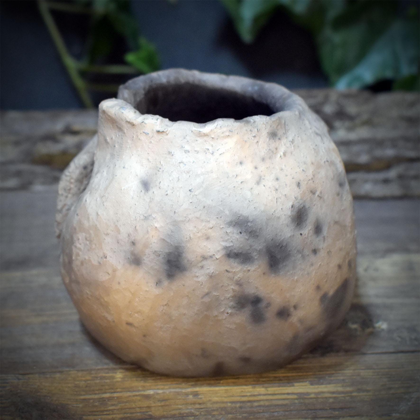 Teelichthalter Übergang Keramik, Portal Anderswelt Rauchbrand, Gedenklicht Abschied Ritual, Kerzenhalter Altar Tod Trost, 780g AEP014