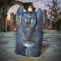 Cernunnos Skulptur Rückfluss Räucherhalter, Kelten Gott Limonit, Hexenschüssel Altar Keramik Rauchbrand, 1,7kg, 18x10cm SKU315