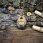 Fossil Amulett Rhynchonella Kette Ton Anhänger Urzeit Talisman Schutzstein Keramik Schmuck Glücksbringer Altar Unikat AMU102