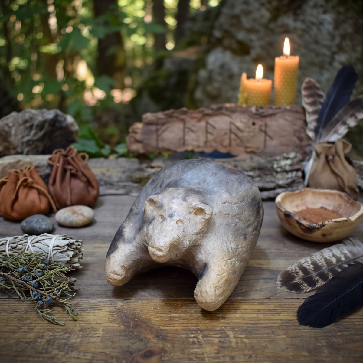 verschiedene Krafttier Handrasseln Keramik Schamanische Ritualrassel Tiergeist Altar Meditation Klangobjekt KRA001
