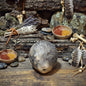 verschiedene Krafttier Handrasseln Keramik Schamanische Ritualrassel Tiergeist Altar Meditation Klangobjekt KRA001