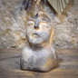 Schamanin Skulptur Büste Adler Krafttier Keramik Ton Figur Altar Deko Spirituelle Kunst Unikat SKU324