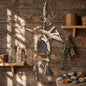 Wanddeko Morrigan, Altar Wandbehang Krähe Rabe, Schamanischer Wandschmuck Treibholz Keramik, Heidnisches Ritual Unikat Handarbeit HEX049