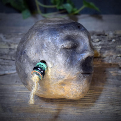 Archaische Ahnenrassel Keramik Handrassel Schamanische Ritualrassel Altar Meditationsrassel Designwahl ARA001