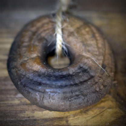 Wanddeko allsehendes Auge Ammonit Shiva Auge Astholz Keramik Wandbehang Schutzamulett Altar Naturdeko HEX058