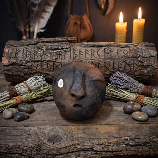 Archaische Ahnenrassel Keramik Handrassel Schamanische Ritualrassel Altar Meditationsrassel Designwahl ARA001