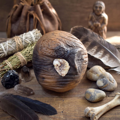 verschiedene Krafttier Handrasseln Keramik Schamanische Ritualrassel Tiergeist Altar Meditation Klangobjekt KRA001