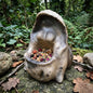 Cerridwen Skulptur Opferschale aus Keramik, keltische Göttin Kessel Figur für Altar und Rituale, Unikat SKU331