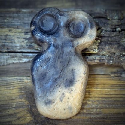 Taschenwächter – archaischer Begleiter | Eye Idol inspiriertes Keramikobjekt | Taschenbegleiter für Schutz & Achtsamkeit TWE001