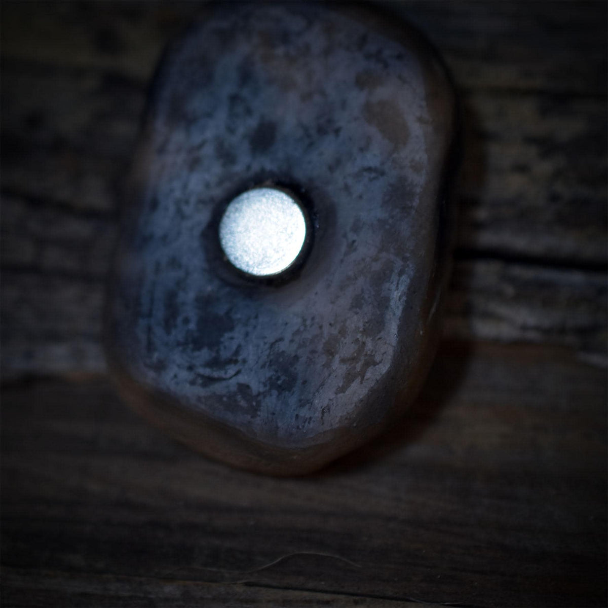 Kühlschrankmagnete Keramik 4er Set, Hekate Rad Neodym Magnete für Memoboard, Mondphasen Talisman Steine Unikat KÜH002