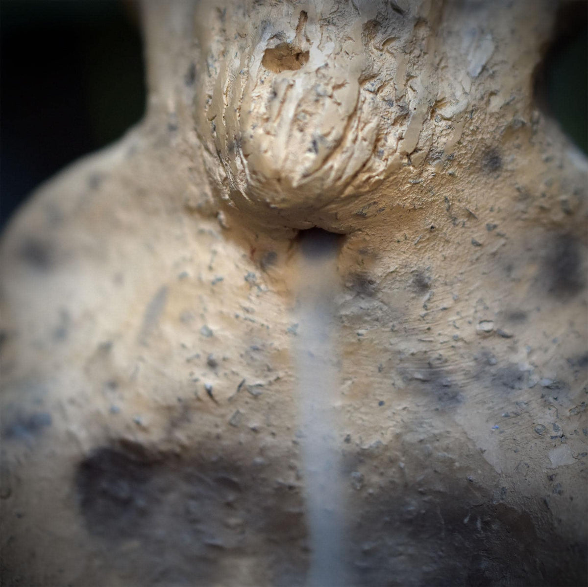 Cernunnos Rückfluss Räucherkegelhalter Keramik, Backflow Räuchergefäß Waldgott Altarfigur, Unikat RÄH090
